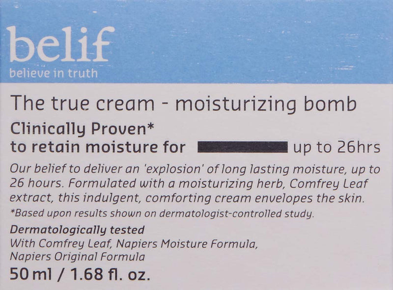 Belif the True Cream Moisturizing Bomb | Moisturizer for Dry Skin | Face Cream, Hydration, Clean Beauty, 1.68 Fl Oz (Pack of 1) belif