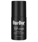 OneDor One Step No Wipe Top Coat Gel Polish, UV Led Cured Required Soak Off Gel Nail Polish (No Wipe Top Coat) Onedor