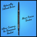 NYX PROFESSIONAL MAKEUP Micro Brow Pencil, Eyebrow Pencil - Brunette NYX PROFESSIONAL MAKEUP