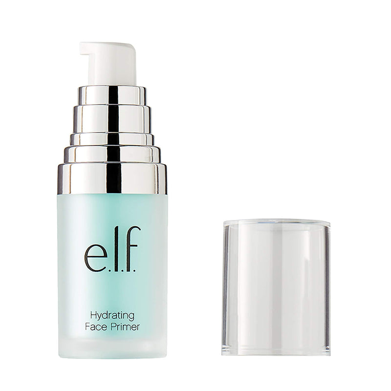 e.l.f., Hydrating Face Primer, Lightweight, Long Lasting, Creamy, Hydrates, Smooths, Fills in Pores and Fine Lines, Natural Matte Finish, Infused with Vitamin E, 0.47 Oz e.l.f.