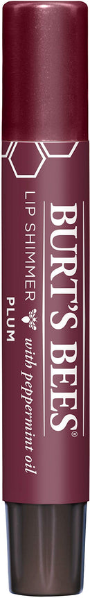 Burt's Bees® 100% Natural Origin Moisturizing Lip Shimmer, Plum, 1 Tube - Pack of 4 (Package May Very) Burt's Bees