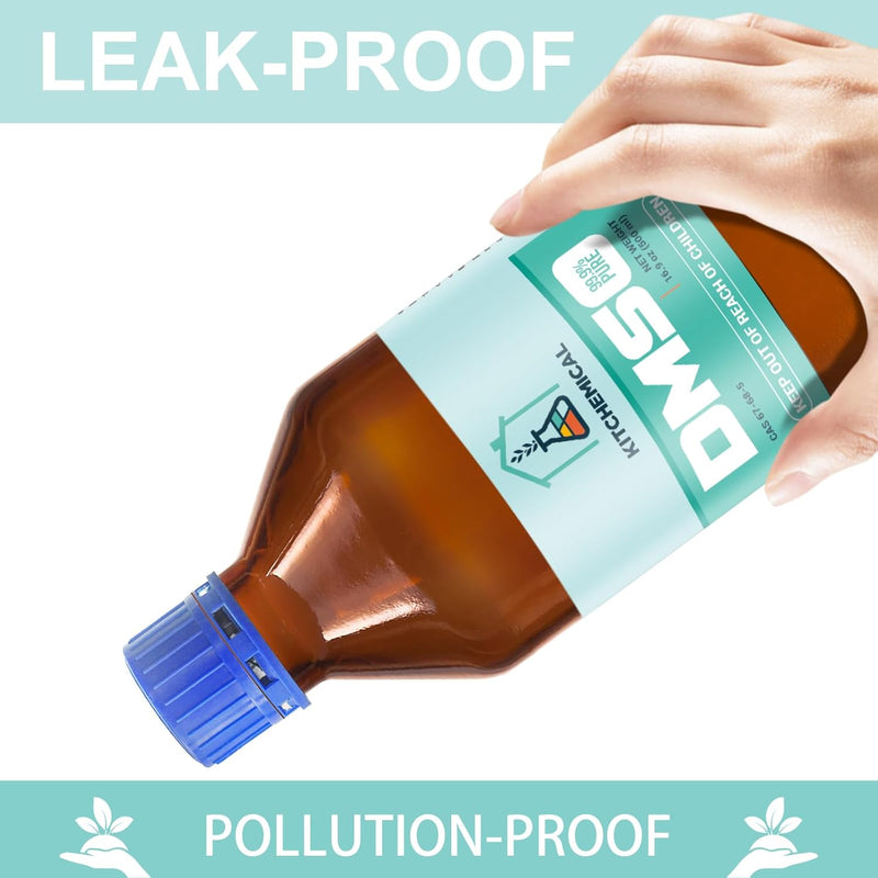 99.9% Pure DMSO in a Glass Bottle, Pure Liquid Dimethyl Sulfoxide 16.9 OZ, Non-Diluted, Low Odor Infinity Warehouse