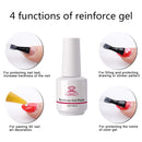 Makartt Gel Nail Strengthener Reinforce Polish, Nail Strengthening Repair Polish Nail Hardener for Treating Weak Damaged Peeling Nails Clear Soak Off Gel Lacquer Long Lasting Professional DIY Nail Art Makartt