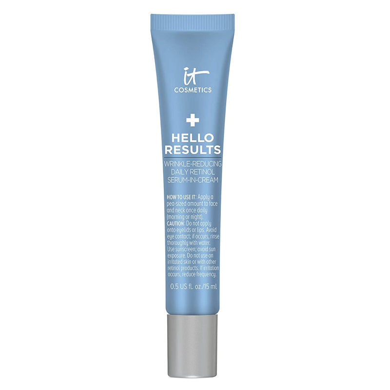 IT Cosmetics Hello Results Wrinkle-Reducing Daily Retinol Serum-in-Cream - Firming & Anti-Aging Retinol Face Cream with Niacinamide, Vitamin B5 & Vitamin E - 0.5 fl oz It Cosmetics Store