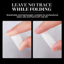 Acrylic Nail Tips - Beetles Gel Polish Fake Nails Half Cover Natural French Artificial False Nails with Case for Acrylic Nail/Dip Powder Nails/Poly Nail Extension Gel Nail Art DIY Home beetles Gel Polish
