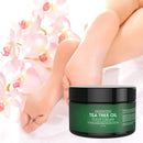 USA Naturals Tea Tree Oil Foot Cream - Foot Moisturizer and Foot Lotion for Dry Cracked Feet, Athletes Foot Treatment For Healthy Feet - Rapid Relief Heel Balm, Soothes Irritated Skin. USA Naturals