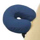 Saloniture 4-Pack Premium Microfiber Face Cradle Covers - Ultra Soft Fitted Massage Table Cradle Cover - Navy Blue Saloniture