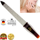 Camila Solingen CS16 3.5 inch 2 Pack Professional Sapphire Metal Nail File Pointed for Fingernail and Toenail Care. Double Sided Coarse Fine for Manicure/Pedicure. Made of Stainless Steel, Solingen Camila Solingen