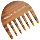 Giorgio G28 & G63 Small Travel/Purse Hair Detangling Comb, Wide Teeth Pocket Comb for Thick Curly Wavy Hair. Hair Detangler Comb For Wet and Dry. Handmade of Cellulose, Saw-Cut and Hand Polished GIORGIO