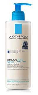 La Roche Posay Lipikar Wash AP+ Body & Face Wash with Pump, Gentle Daily Cleanser with Shea Butter & Niacinamide for Extra Dry Skin, Allergy Tested La Roche-Posay