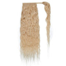 100% Human Hair Ponytail Extensions 18 Inches Wrap Around Human Hair Ponytail With Comb Clip in One Piece Pony Tail Hairpiece Long Corn Wave Curly For Black Women