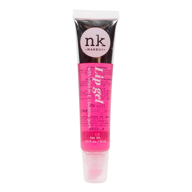 VARIETY SET OF 5 NK Hydrating Lip Gel - Vitamin E (Clear, Rosehip Oil, Bubble Gum, Cherry, Strawberry) NICKA K NEW YORK