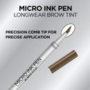 L'Oreal Paris Micro Ink Pen by Brow Stylist, Longwear Brow Tint, Hair-Like Effect, Up to 48HR Wear, Precision Comb Tip, Brunette, 0.033 fl; oz. L'Oreal Paris