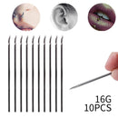 TC 10pcs Tattoo Piercing Needle with Body Ear Navel Nipple For piercing Supplies (16G 10PCS) TC