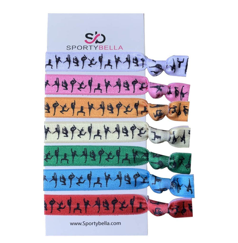 Dance Hair Ties - Girls Dance Hair Accessories- Rainbow Dance Elastics, Gift For Dance Recitals Infinity Collection
