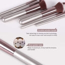 Syntus Makeup Brush Set 16 Makeup Brushes & 4 Blender Sponges & 1 Cleaning Pad Premium Synthetic Foundation Powder Kabuki Blush Concealer Eye Shadow Makeup Brush Kit, Champagne Gold Syntus