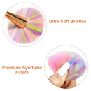 Super Large Mineral Powder Brush, Bronzer Kabuki Makeup Brush, Soft Fluffy Foundation Brush, Professional Powder Brush and Blush Brush for Daily Makeup (Colorful) Jutoe