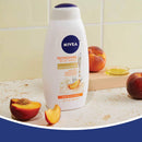 NIVEA Refreshing White Peach and Body Wash with Nourishing Serum Bottle, jasmine, 20 Fl Oz NIVEA