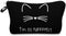 Cosmetic Bag for Women,Loomiloo Adorable Roomy Makeup Bags Travel Waterproof Toiletry Bag Accessories Organizer Cute Gifts (black cat 51294) LOOMILOO Store