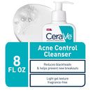 CeraVe Face Wash Acne Treatment | Salicylic Acid Cleanser with Purifying Clay for Oily Skin | Blackhead Remover and Clogged Pore Control | 8 Ounce CeraVe