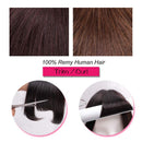 GongXiu Clip in Bangs Real Human Hair Extensions Bangs Light Brown Hair Clip in Fringe Straight Flat Bangs with Temples for Women Sué Exquisite