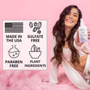 FoxyBae Magic Daily Leave In Hair Mask - 12-in-1 Blend hair mask for dry damaged hair and growth - Anti-Frizz with Biotin, Argan Oil, Shea Butter | Sulfate-Free - Curly, Color Treated Hair (8 Fl OZ) FoxyBae
