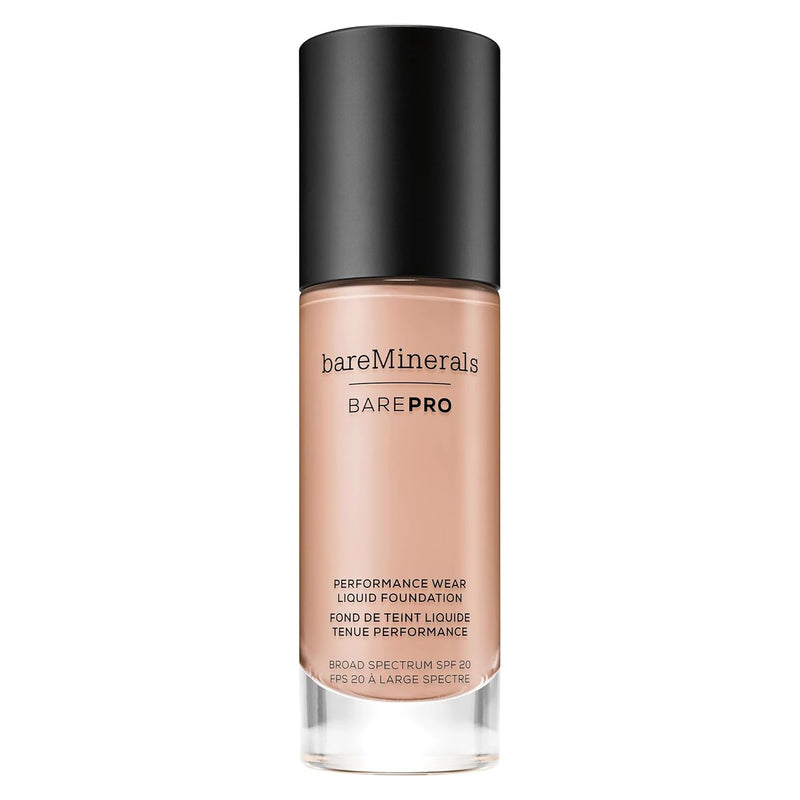 bareMinerals Barepro Performance Wear Liquid Foundation SPF 20, Breathable Makeup for Face, Full Coverage, 24HR Wear, Natural Matte Finish, Vegan Infinity Warehouse