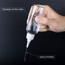 Trendbox 2oz Clear Plastic Bottles Applicator with Twist Top Cap BPA-Free For Hair Oils and Liquids 24 Pack with 24pcs Labels TRENDBOX