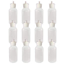 510 Central Boston Round Flip Top Pour Spout Cap 120mL (4oz, 12 Pack) LDPE Plastic Bottle Made In USA 510 Central