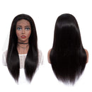 13x4 Lace Front Wigs Human Hair Straight Frontal Glueless Wig Pre Plucked for Black Women BLY 150% Density Brazilian Virgin Hair 18 Inch Natural Color BLY