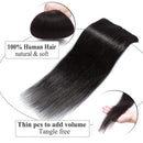 Benehair Clip in Hair Extensions Off Black 12 Inch Natural Remy Human Hair Skin Weft Clip ins Full Head 8pcs 18 Clips Soft Straight Hair for Women Party 8-24 inch Highlighted Ombre 55g