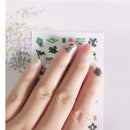 10 sheets St. Patrick’s Day Nail Stickers, Luck of The Irish Self-adhesive Nail Art Stickers, Shamrock False Nail Decals Manicure Nail Tip Decoration Conpru