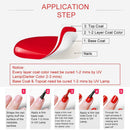 VENALISA 2pcs 15ml Base and Top Coat High Gloss Gel Nail Polish Kit, Long Lasting No Wipe Tempered Top Coat Polish Soak Off LED Gel Set V VENALISA
