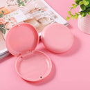 (2 Pack) Retainer Case,Solid Orthodontic Retainer Case-Pink ZIZNBA