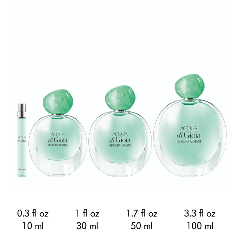 Armani Beauty - Acqua di Gioia - Eau de Parfum - Floral Fruity Fragance for Women - Primofiore Lemon, Water Jasmin, Cedarwood Notes Infinity Warehouse