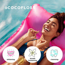 COCOFLOSS Coconut-Oil Infused Woven Dental Floss | Mint | Dentist-Designed | Vegan and Cruelty-Free | 8 month Supply (32 Yds x 4 Units) Cocolab