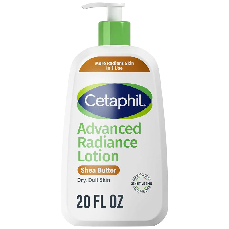 Cetaphil Body Lotion, Advanced Radiance Lotion with Shea Butter for Dry, Sensitive Skin, 16 oz Pack of 2, Fragrance Free, Hypoallergenic, Non-Comedogenic Infinity Warehouse
