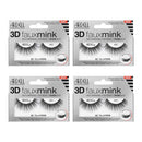 Ardell False Eyelashes 3D Faux Mink 853, 4 pairs Ardell
