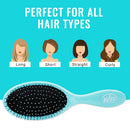 Wet Brush Original Detangler Hair Brush - Aqua - Exclusive Ultra-Soft IntelliFlex Bristles - Glide Through Tangles With Ease For All Hair Types - For Women, Men, Wet And Dry Hair Wet Brush