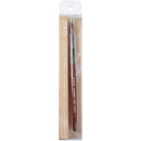 PANA 100% Pure Kolinsky Hair Bristles Acrylic Nail Brush Oval Crimped Shaped Mahogany Wood Handle Professional Salon Quality (Size 10, Mahogany) PANA