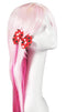 Small Baby Hair Clips,Toddler Hair Clips-2ct 3" Red Hair Bows for Girls-No Slip Grip Red Bows Metal Barrettes for Girls Teens Toddlers Kids,Baby Girl Hair Accessories (Red Ribbon) HipGirl