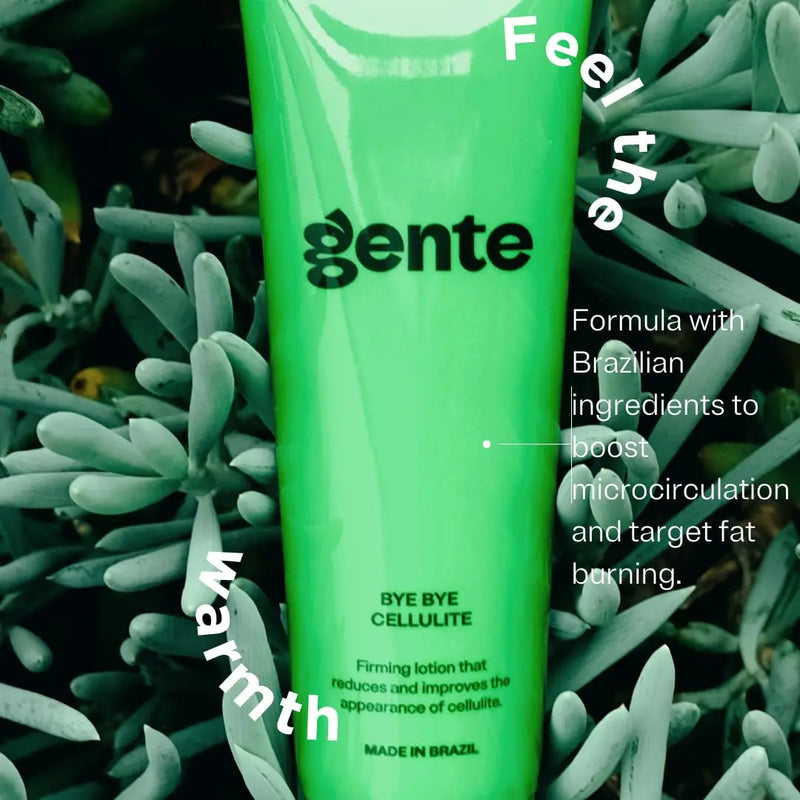 Gente Beauty Bye Bye Cellulite - Firming Lotion - Cellulite Remover, Skin Tightening Cream for Body, Anti Cellulite Cream, Belly Firming Cream, Skin Firming Body Lotion - 4.3FL OZ Infinity Warehouse