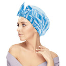 Leotruny Shower Cap Reusable Bow Bath Cap Waterproof for Women All Hair Lengths (C04-Wave) leotruny Store
