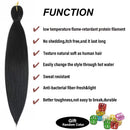 Pre Stretched Braiding Hair 26inch Knotless Braids Hair 8 Bundles Hot Water Setting Easy Braid for Senegalese Twist Hair Braids Box Braids or Straight Yaki Hair Synthetic Fluffy Braiding Hair CHK