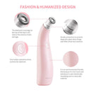 NEWDERMO 2-IN-1 Microdermabrasion Machine for Facial, Diamond Microdermabrasion Device USB Rechargeable - Advanced Home Facial Treatment Machine (Pink) NEWDERMO