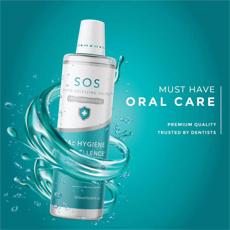 BRIOTECH Super Oxidizing Saline (SOS), All Natural Professional Grade Pure HOCl Gentle Oral Hygiene Mouthwash, Fight Bad Breath Caused by Germs and Plaque, Alcohol Free and pH Balanced. BRIOTECH