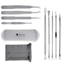 DUcare Blackhead Remover 9Pcs Professional Pimple Comedone Extractor Tool Best Acne Removal Kit - Treatment for Blemish, Whitehead Popping, Zit Removing for Risk Free Nose Face Skin with Metal Case DUcare Store