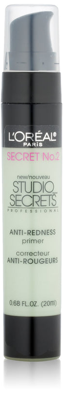 L'Oréal Paris Studio Secrets Professional Anti-Redness Correcting Primer, Green, 0.68 fl. oz. L'Oréal Paris