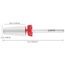 PANA Nail Carbide 5 in 1 Bit - Two Way Rotate use for Both Left and Right Handed - Fast remove Acrylic or Hard Gel - 3/32" Shank - Manicure, Nail Art, Drill Machine (Fine, Silver) PANA