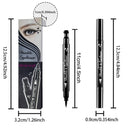 4 Styles/Set Pen Eyeliner Stamp Wing Liner, Waterproof, Double Sided & Long Lasting Eye Pencil , (Heart/Moon/Star /Flowers )Shape Stamp Pen, Super Slim Gel Felt Tip High Black Pigment (4PCS) Topcent